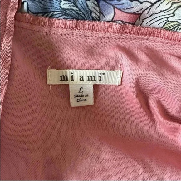 Size L Miami Pink Floral Cut Out Halter Maxi Dress - Picture 4 of 4